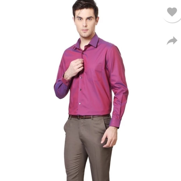 Guess 17 3/4” Size Small Slim Fit Tailored Mens Shirt - Picture 11 of 14